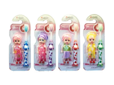 Bàn Chải Đánh Răng Trẻ Em Búp Bê Hộp 12 Cây